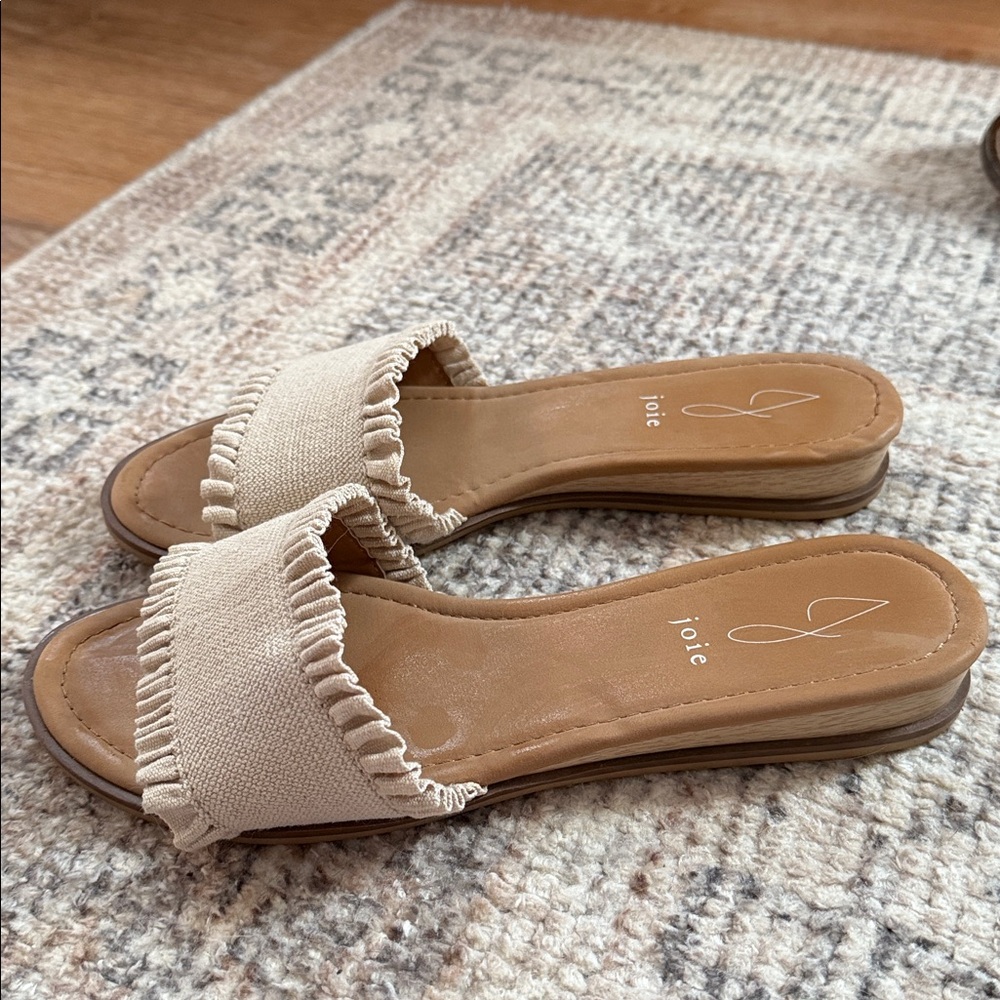 Joie womens ruffle slide sandal - Picture 2 of 5